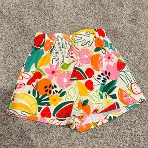 SHEIN Multicolor Floral Print Shorts